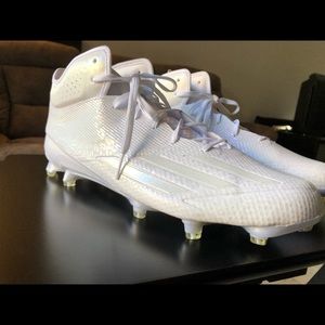 ADIDAS ADIZERO 5.0 MID FOOTBALL CLEATS WHITE